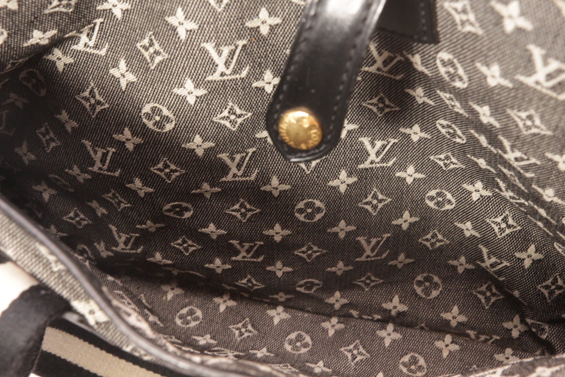 Louis Vuitton Mini Lin Mary Kate Blue Shopper