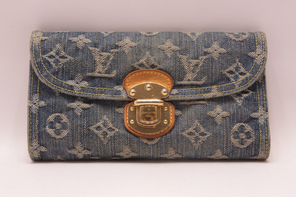 Louis Vuitton Amelia Denim Geldbörse