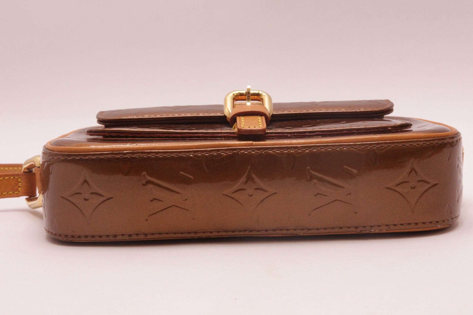 Louis Vuitton Christy MM Monogram Vernis Bronze