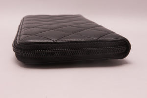 Chanel Cambon Line Leder Zippy Geldbörse
