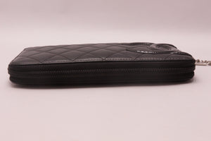 Chanel Cambon Line Leder Zippy Geldbörse
