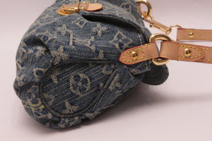 Louis Vuitton Mini Pleaty Denim Bag Blue
