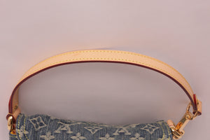 Louis Vuitton Mini Pleaty Denim Bag Blue