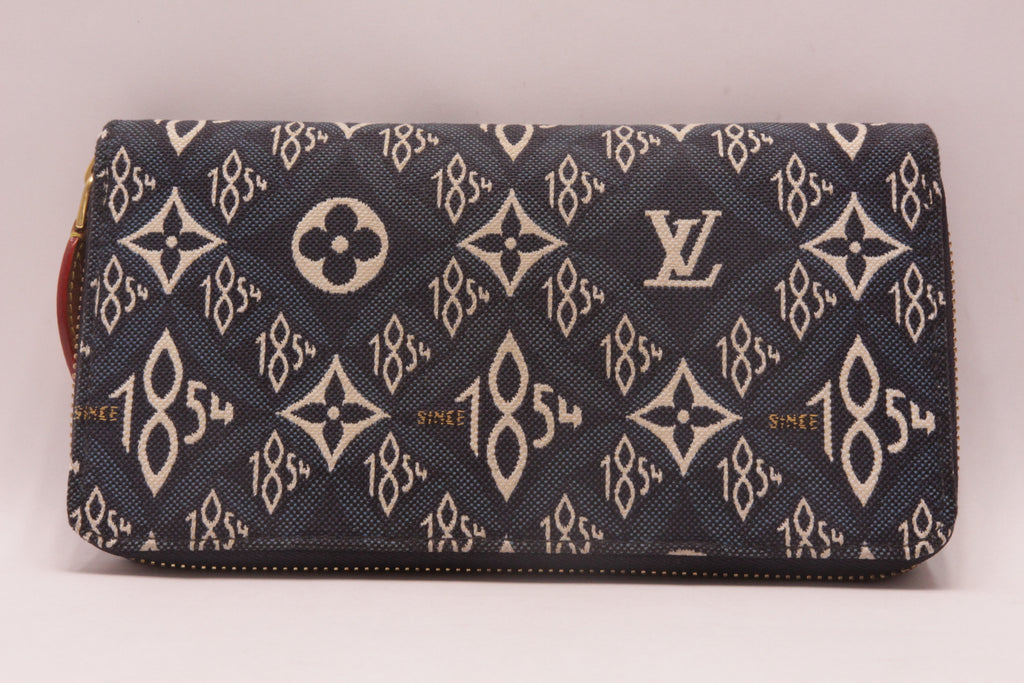Louis Vuitton 1854 Zippy Blau/Weiss