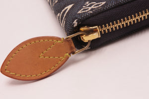 Louis Vuitton 1854 Zippy Blau/Weiss