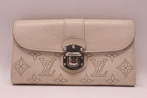 Louis Vuitton Mahina Amelia Ivory Leder Geldbörse