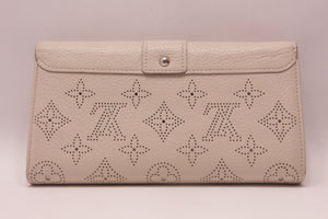 Louis Vuitton Mahina Amelia Ivory Leder Geldbörse