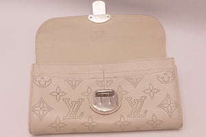 Louis Vuitton Mahina Amelia Ivory Leder Geldbörse