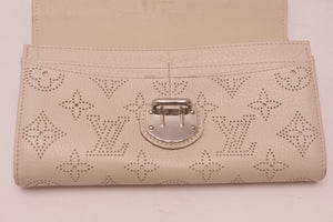 Louis Vuitton Mahina Amelia Ivory Leder Geldbörse