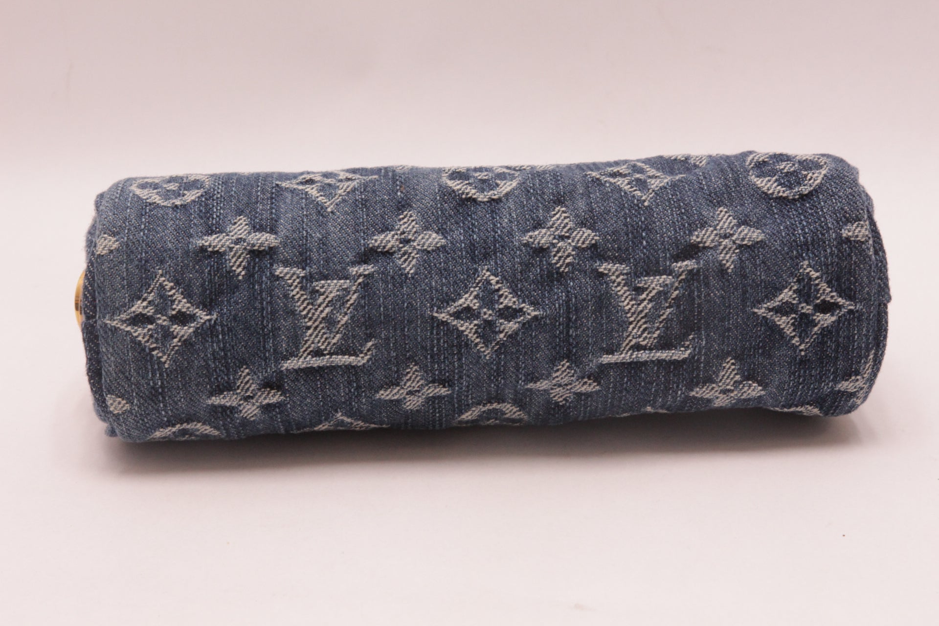 Louis Vuitton Blue Denim Speedy PM Monogram Trousse