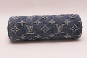 Louis Vuitton Blue Denim Speedy PM Monogram Trousse