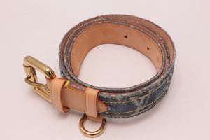 Louis Vuitton Ceinture Blue Monogram Denim Gürtel