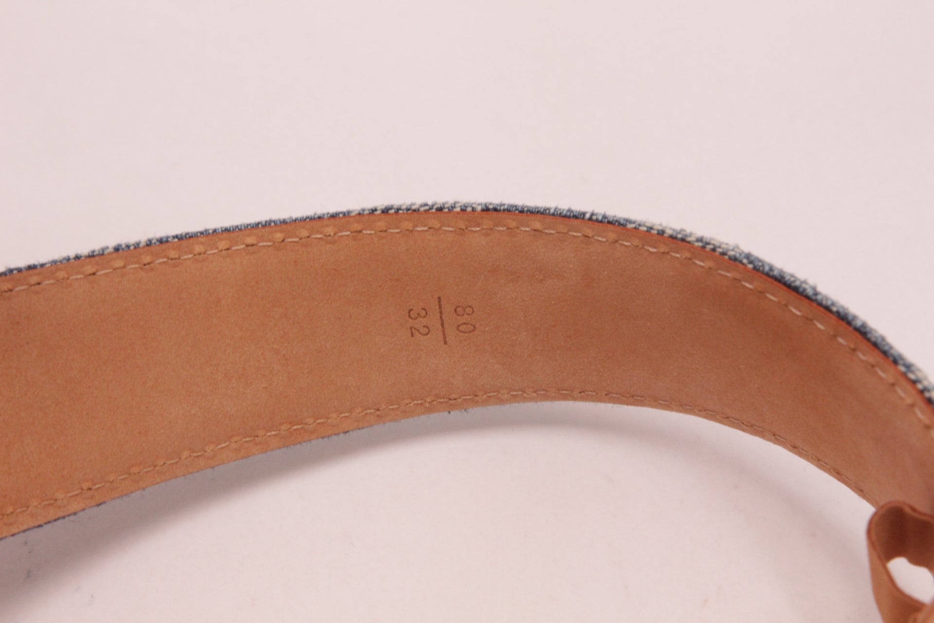 Louis Vuitton Ceinture Blue Monogram Denim Gürtel