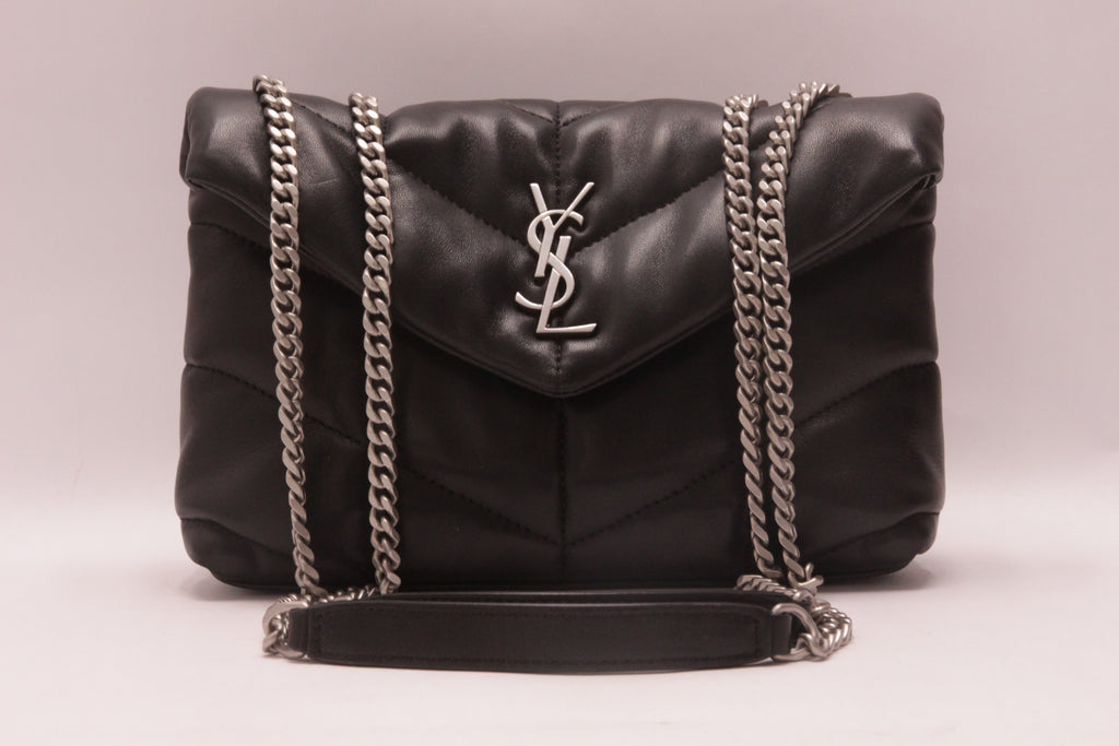 Yves Saint Laurent Puffer Toy aus Lammleder Noir
