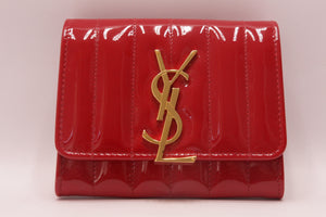 Yves Saint Laurent Geldbörse Lackleder