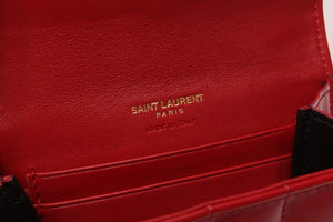 Yves Saint Laurent Geldbörse Lackleder