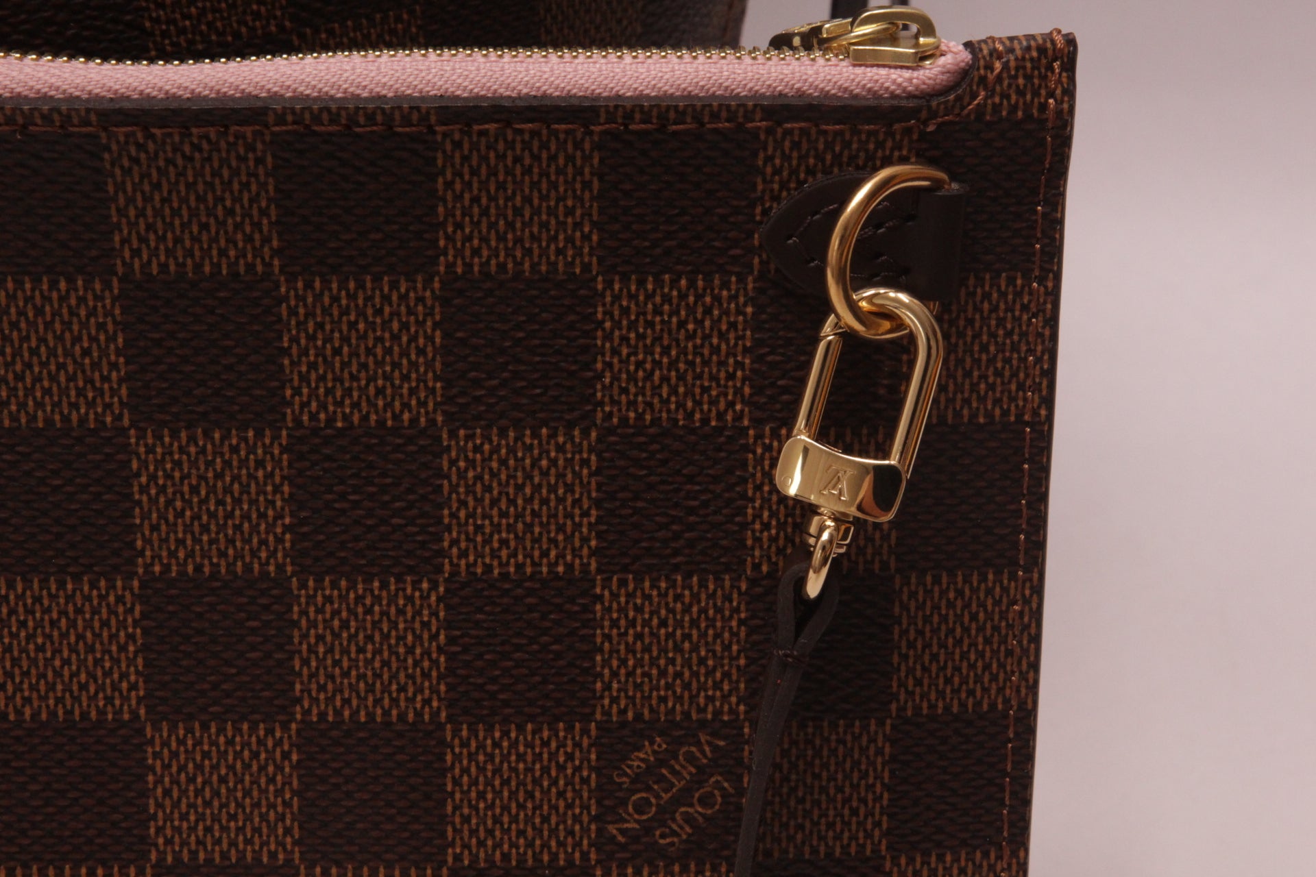 Louis Vuitton Neverfull MM Damier Rose Ballerine Set