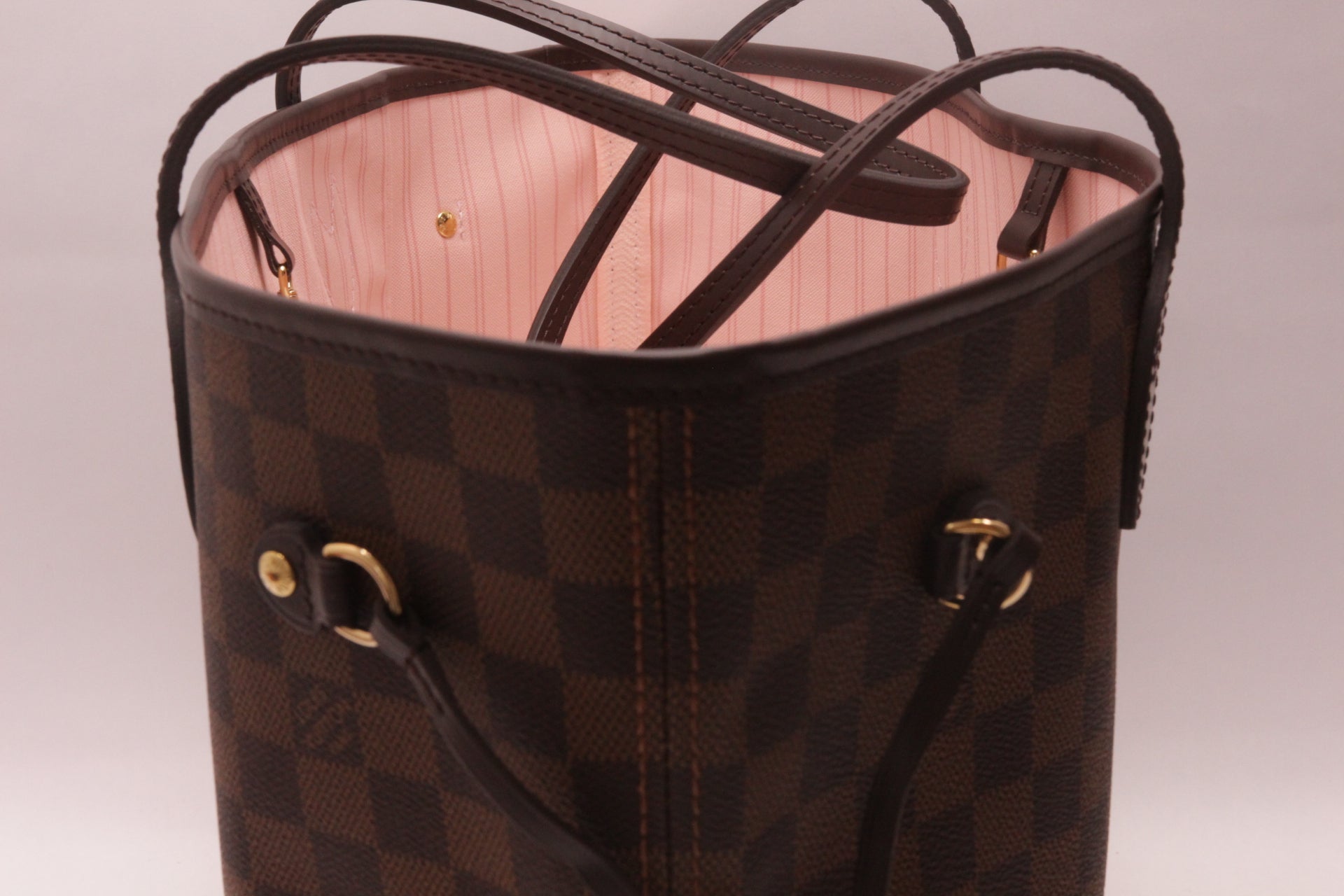 Louis Vuitton Neverfull MM Damier Rose Ballerine Set