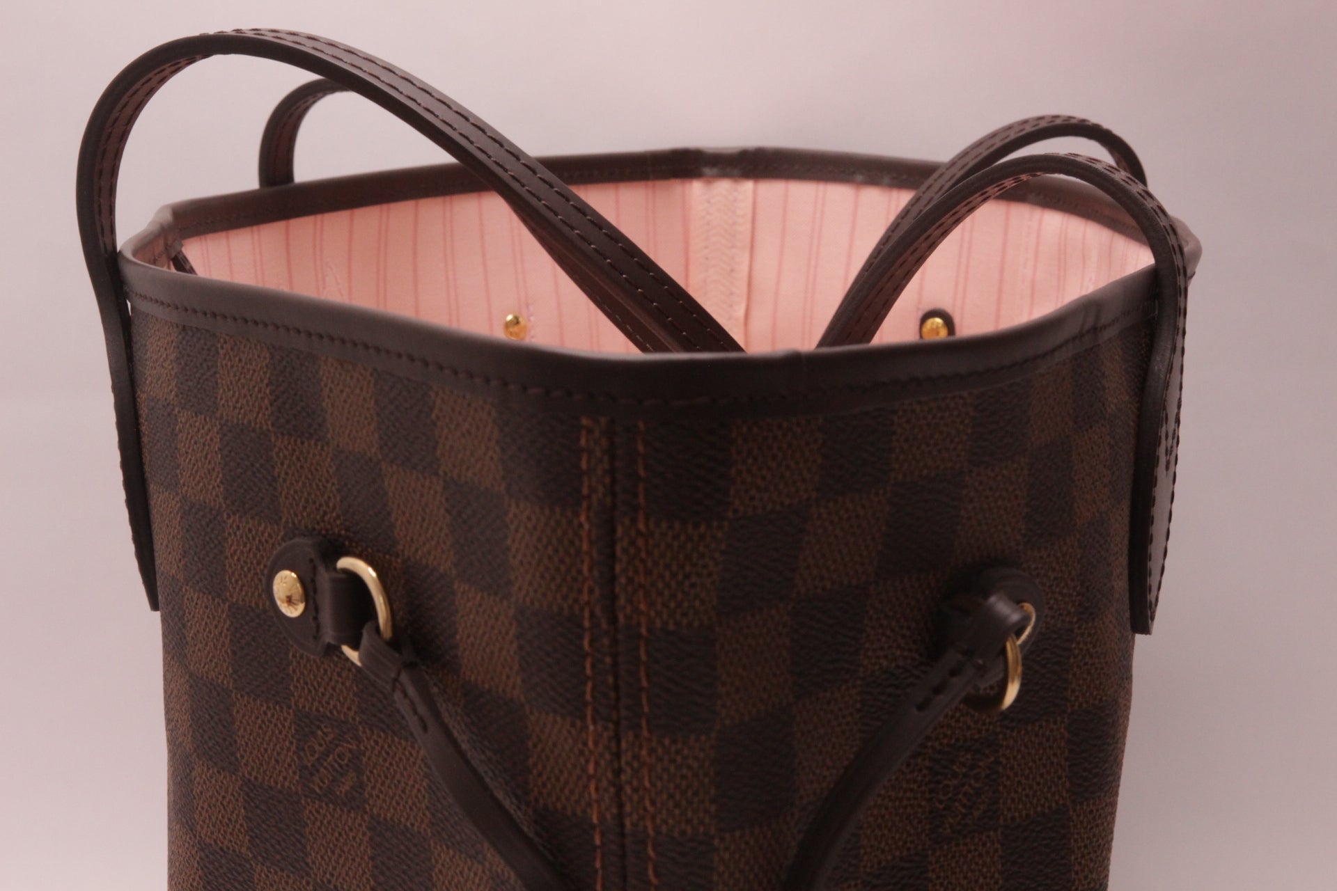 Louis Vuitton Neverfull MM Damier Rose Ballerine Set
