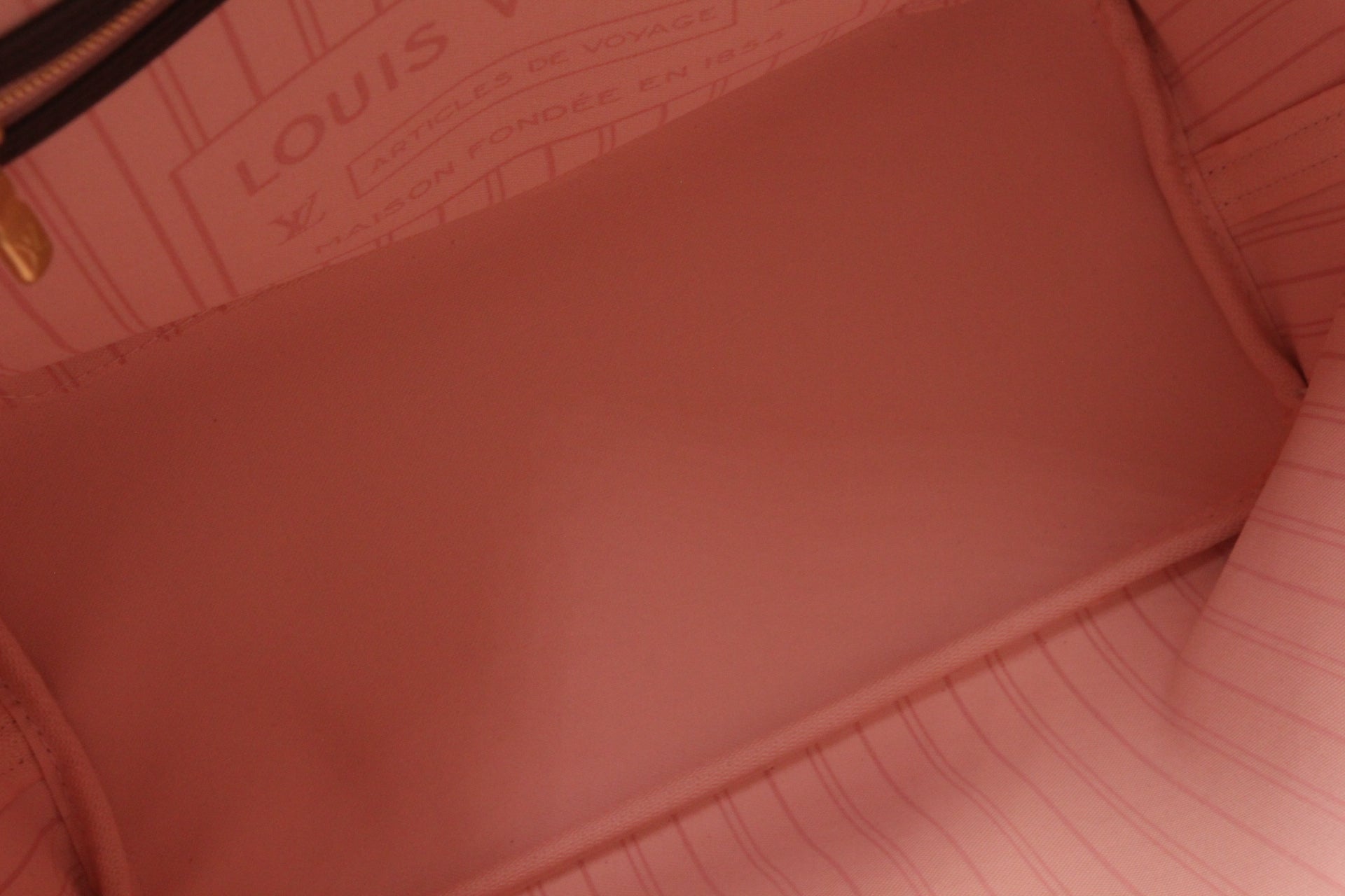 Louis Vuitton Neverfull MM Damier Rose Ballerine Set