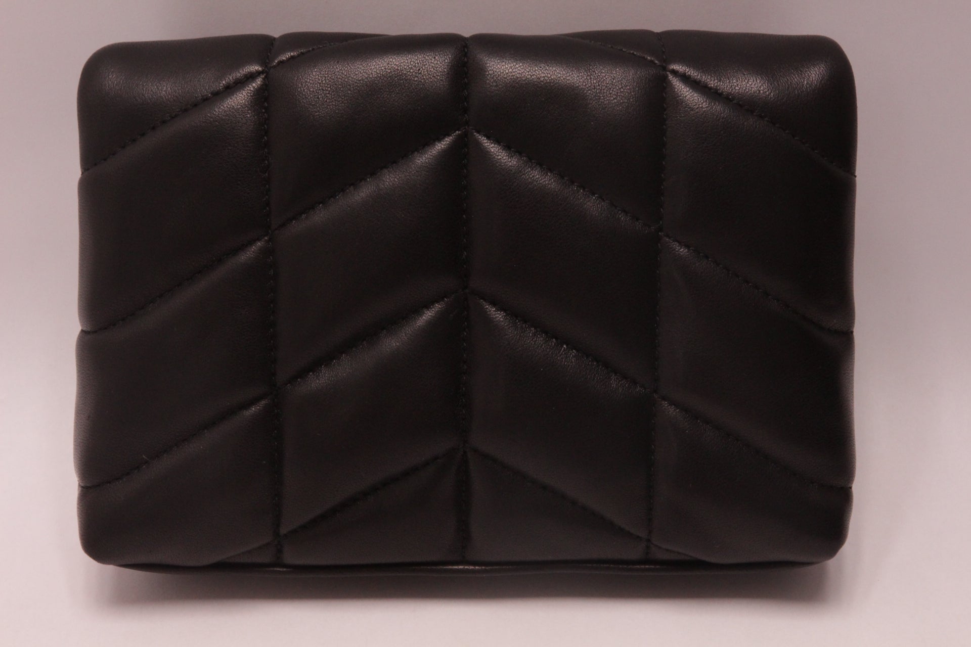 Saint Laurent Black Small Puffer Pouch