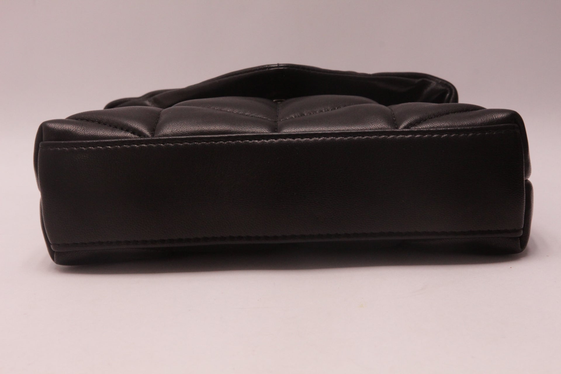 Saint Laurent Black Small Puffer Pouch