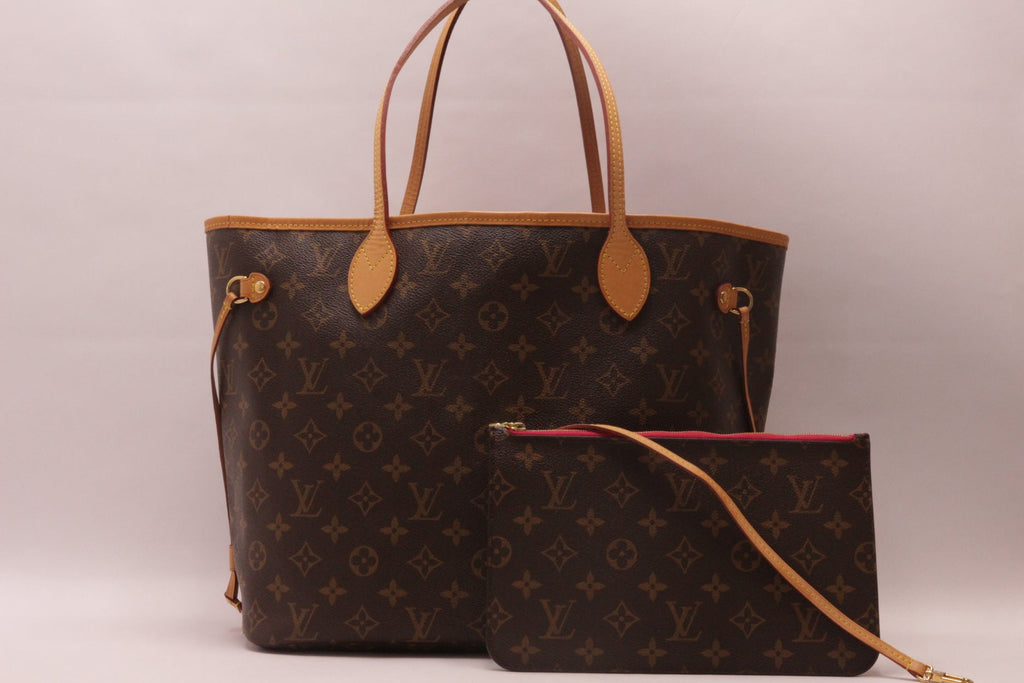 Louis Vuitton Neverfull MM Monogram Pivione Pink Set