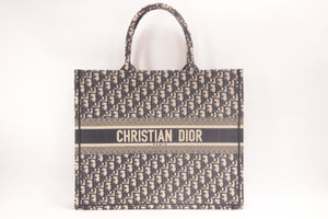 DIOR Oblique Book Tote Shopper Stickerei