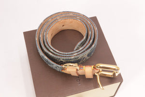 Louis Vuitton Ceinture Blue Monogram Denim Gürtel