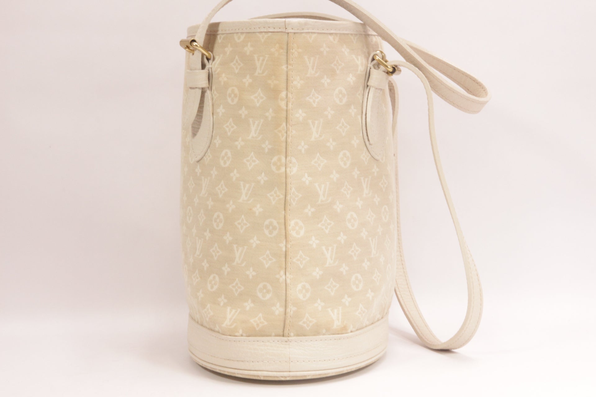 Louis Vuitton Dune Monogram Mini Lin Canvas Bucket PM Bag